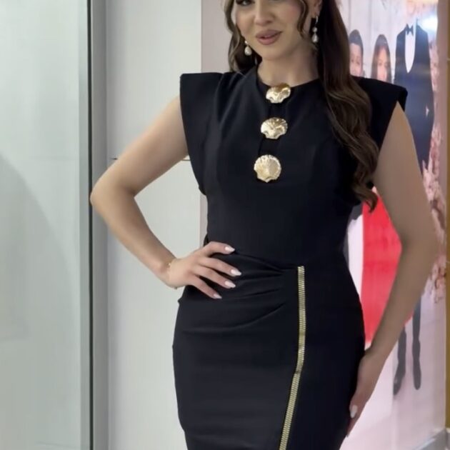 فستان أسود فاخر ✨