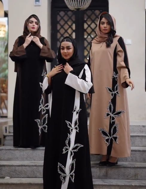 عباية الفراشات الملكية ✨🦋